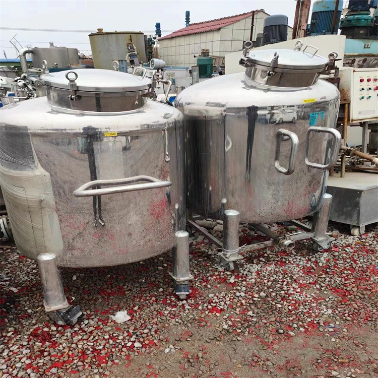 二手移动式不锈钢储存罐 1吨316L材质乳化搅拌设备 结构坚固 盛源
