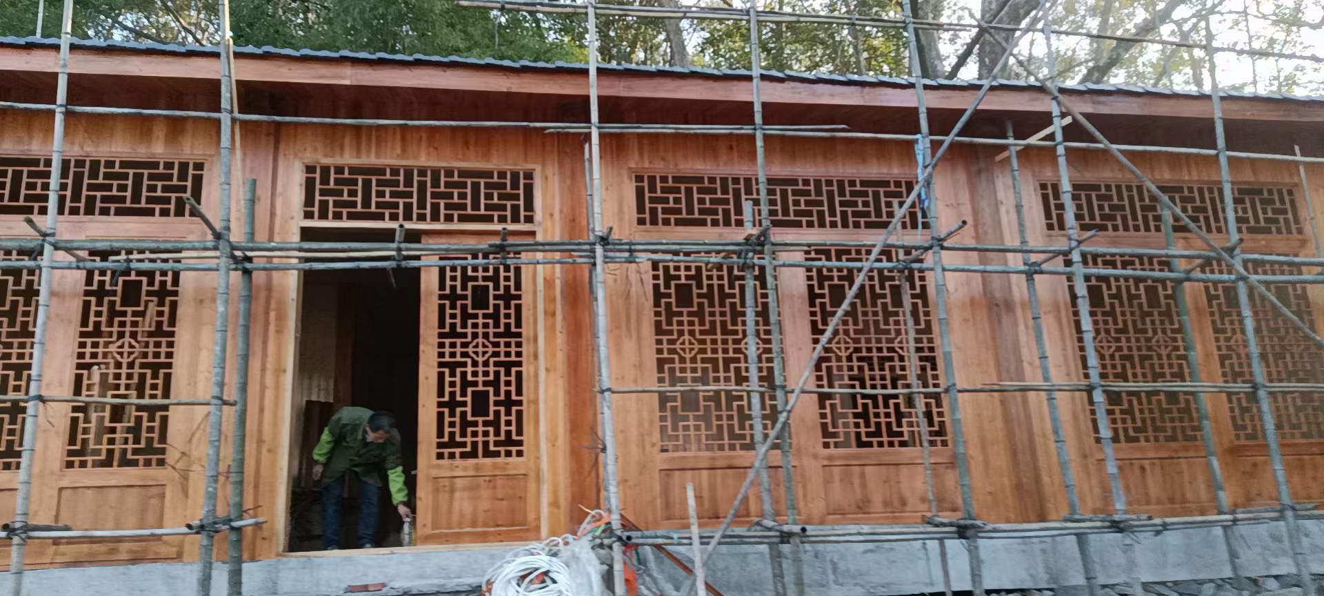 海南柳桉木中式木屋  中式别墅 中式装修木雅  精心制作图片