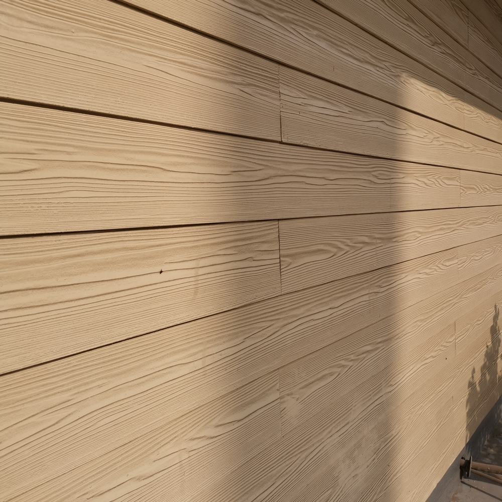 木纹水泥板 外墙挂板 别墅外墙木纹挂板 水泥板 施工工艺