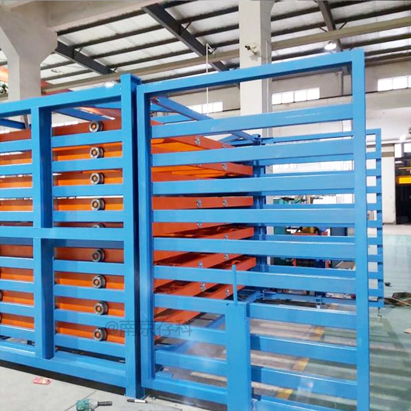 板材摆放工具 江苏抽屉式板材货架 6米钢板规范存放管理