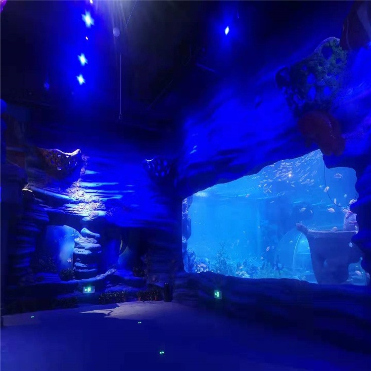 lanhu海洋馆设计施工 承接大型海洋餐厅亚克力鱼缸设计 海底隧道
