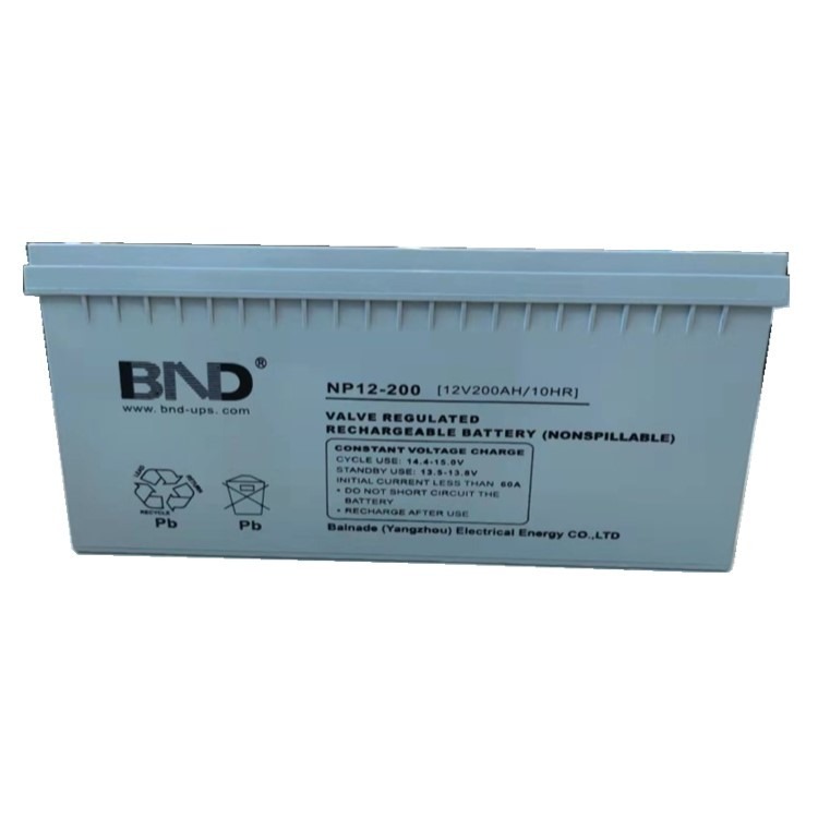 BND蓄电池NP12-200 百纳德铅酸蓄电池12V200AH
