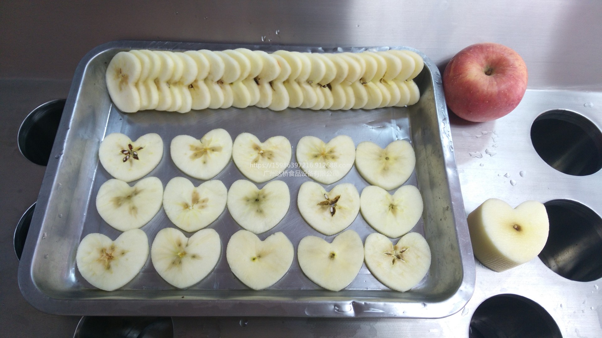 广州达桥数字式工业型苹果高速切片机削皮机切丁机苹果生产线水果茶原料