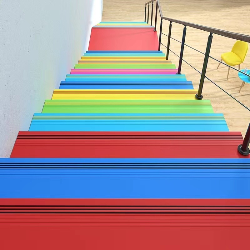 望谟幼儿园PVC楼梯踏步 学校办公室pvc楼梯踏步 安全 防滑 耐用 多色定制图片