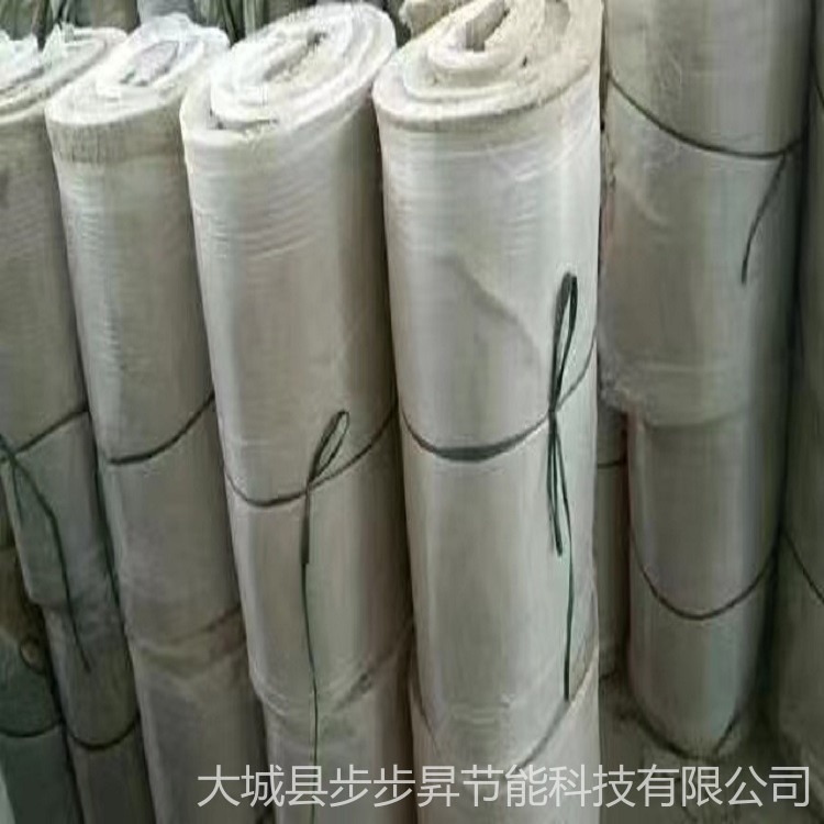 矿岩棉毡步步昇生产铁丝网岩棉卷毡 隔热岩棉毡100kg/m3