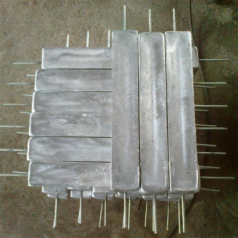 焊接式镁阳极3.5公斤双铁脚镁合金牺牲阳极尺寸200(96.576)76  广州直发