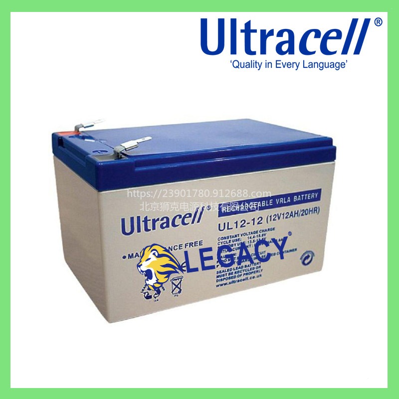英国Ultracell蓄电池UCG20-12通信 医疗 机械设备12V20.8AH电瓶