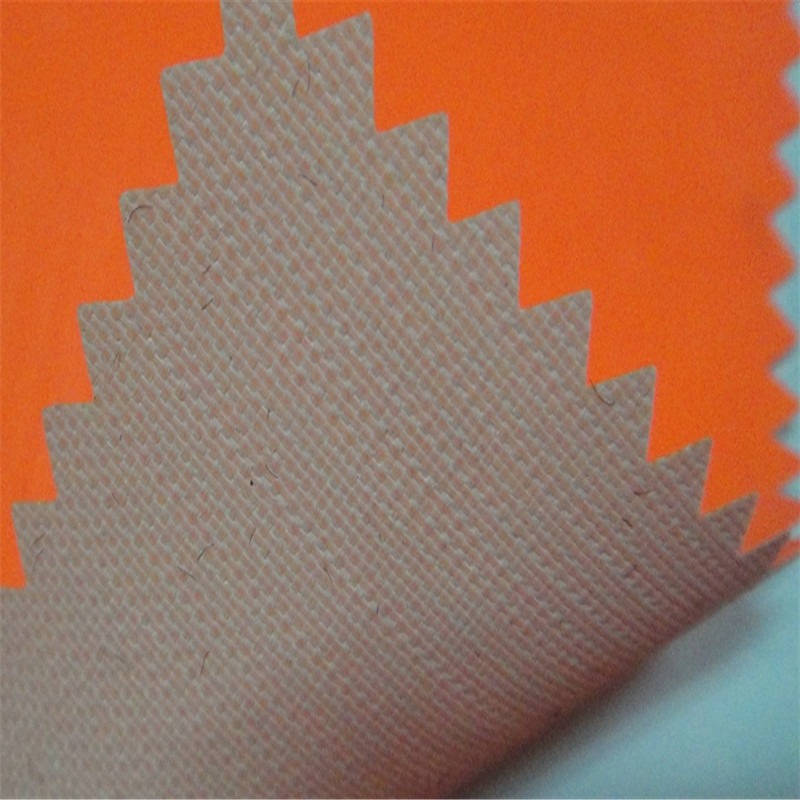 橡胶夹网布 尼龙天然橡胶面料 0.25mm桔色橡胶防护服面料