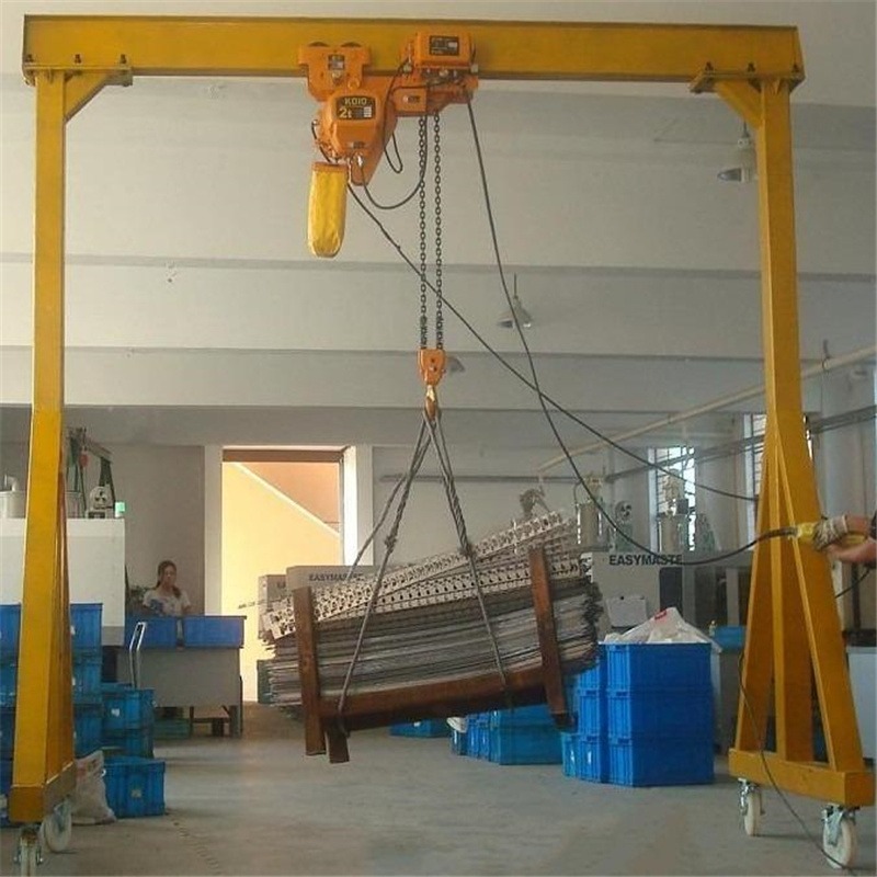 深圳宏源鑫盛生产a02龙门吊升降单梁工业电动3吨小型5吨10t门式起重机2吨移动龙门架