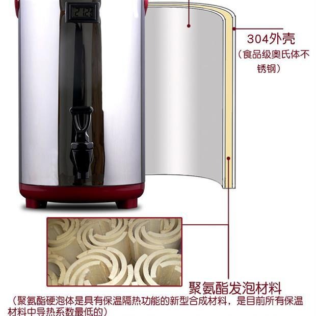 洛阳保温桶 12L双层保温桶 不锈钢奶茶桶图片