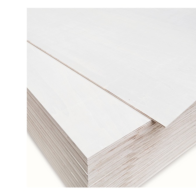 8mm出口包装板三合板二次成型单面双面漂白杨木纯白面贴面板图片