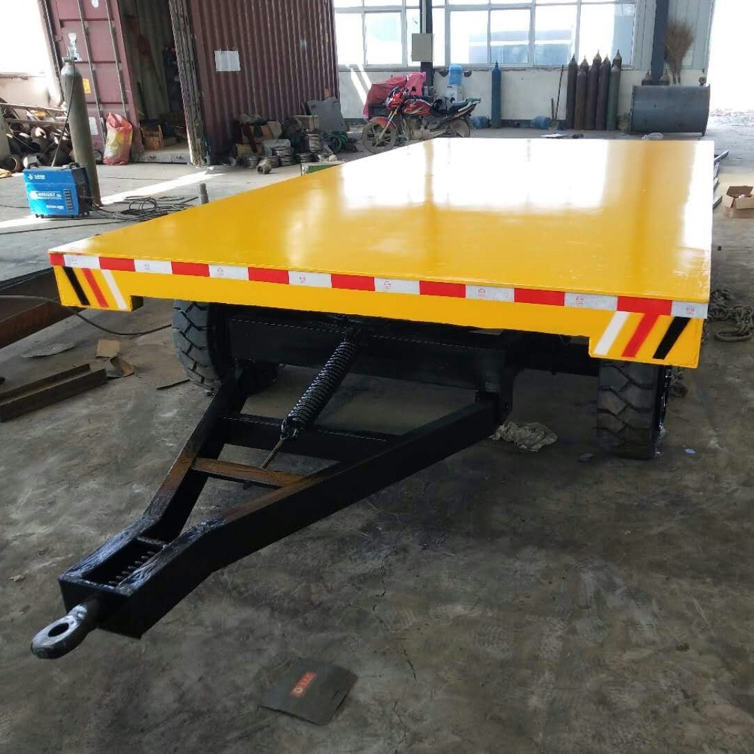 兰灵机械 挂车平板拖车 物流工厂运输小型平板牵引车 非标定制