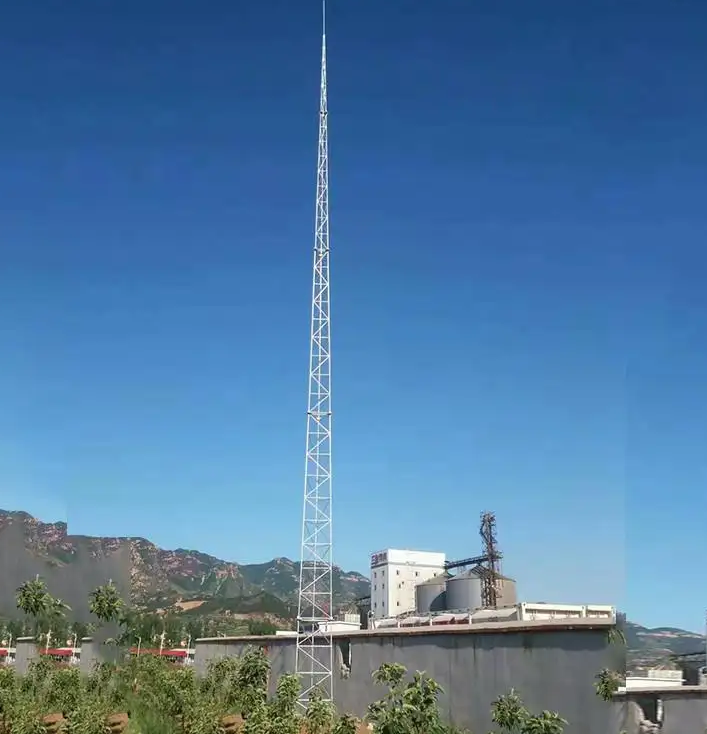耐用楼顶避雷塔塔体坚固高度可设计雷达站、气象台站