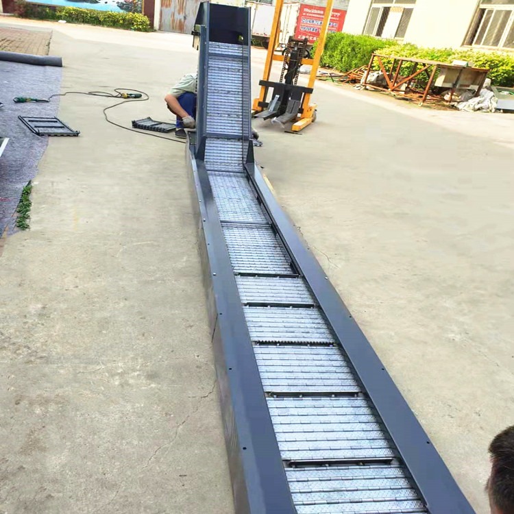 台湾立式车床履带排屑机 鑫姆迪克定做机床排屑机质量有保证