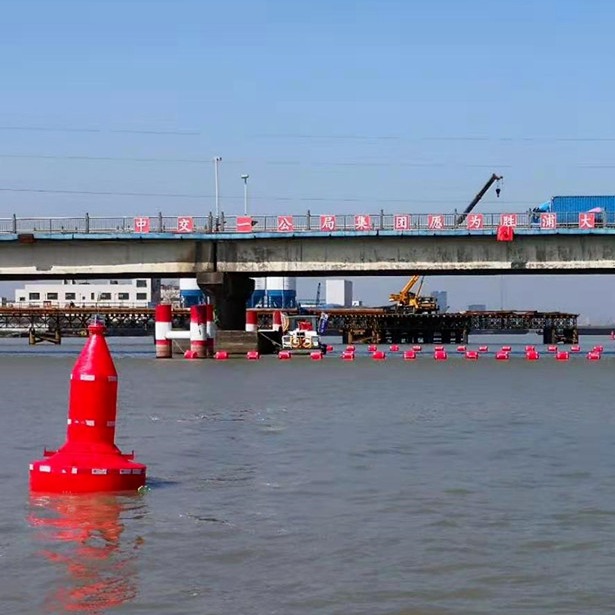 台州海上景区定位警示浮标  聚乙烯装同步灯具塑料航标厂家