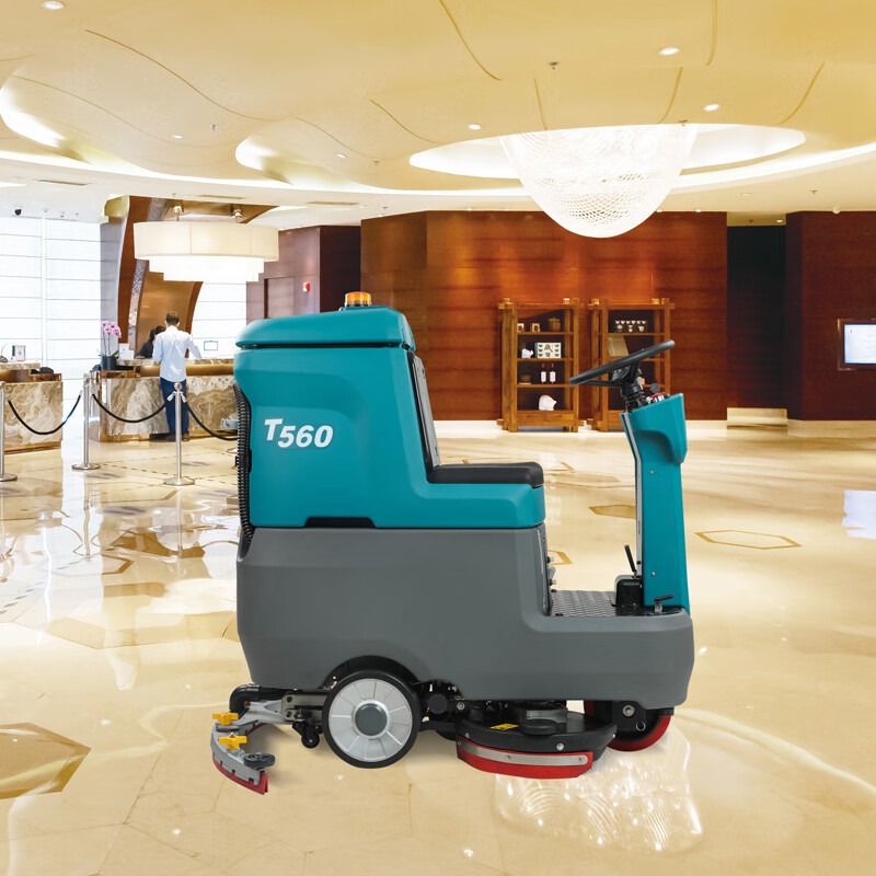 T560洗地机 座驾型擦地机 物流中心拖地机 商超洗地机 医院地面清洁 坦能洗地机