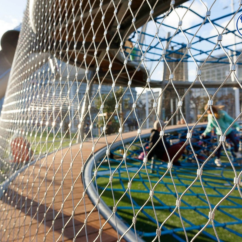 不锈钢绳网运通网业幼儿园游乐设施儿童乐园防护网生产定做厂家