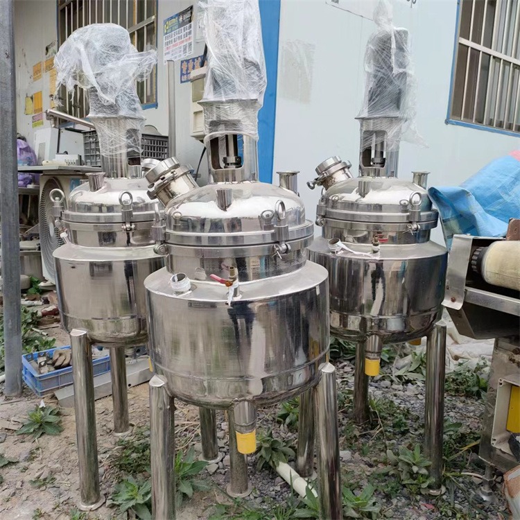 二手电加热真空反应釜 实验室配料搅拌罐 小型不锈钢反应釜 建功回收