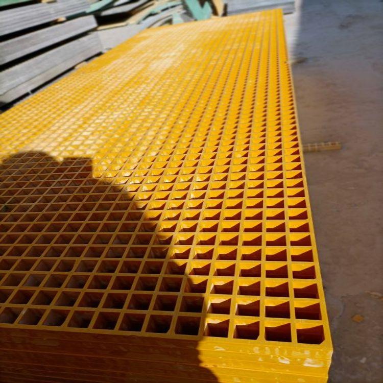 霈凯排水沟玻璃钢网格栅板定制树脂格栅盖板