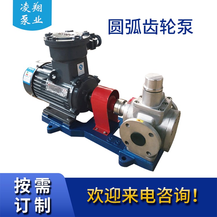 圆弧齿轮泵 电动油脂泵 YCB3.3/0.6 食品级油泵 凌翔泵业