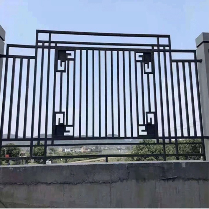 单向防攀爬护栏 喷塑锌钢护栏 双横栏锌钢围栏 满星丝网