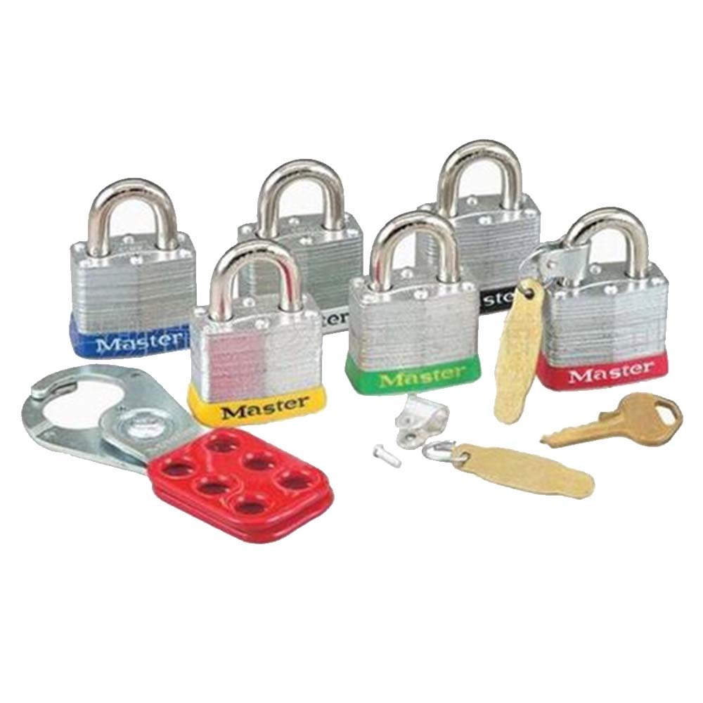 玛斯特锁1220MCNDSPL彩色挂锁套装图片