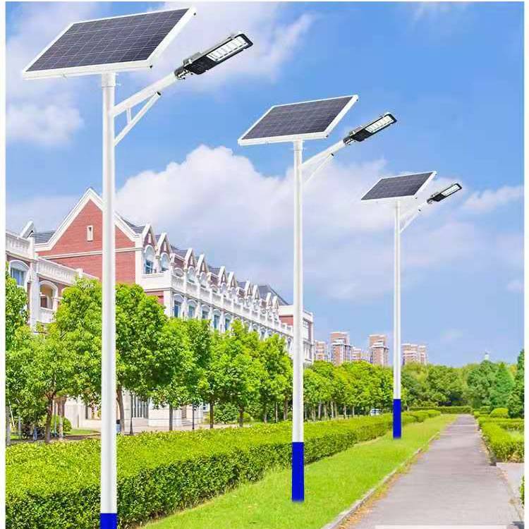 60瓦农村太阳能路灯价格 6米太阳能led路灯 dg330进口灯珠 三年
