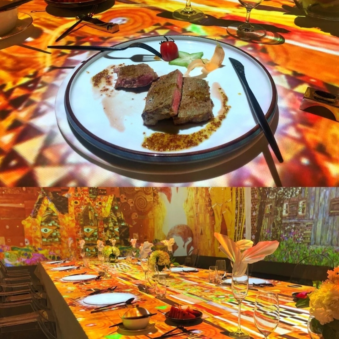 3D全息餐厅 互动餐桌投影沉浸式3D光影餐厅KTV宴会厅大型项目落地 全息投影