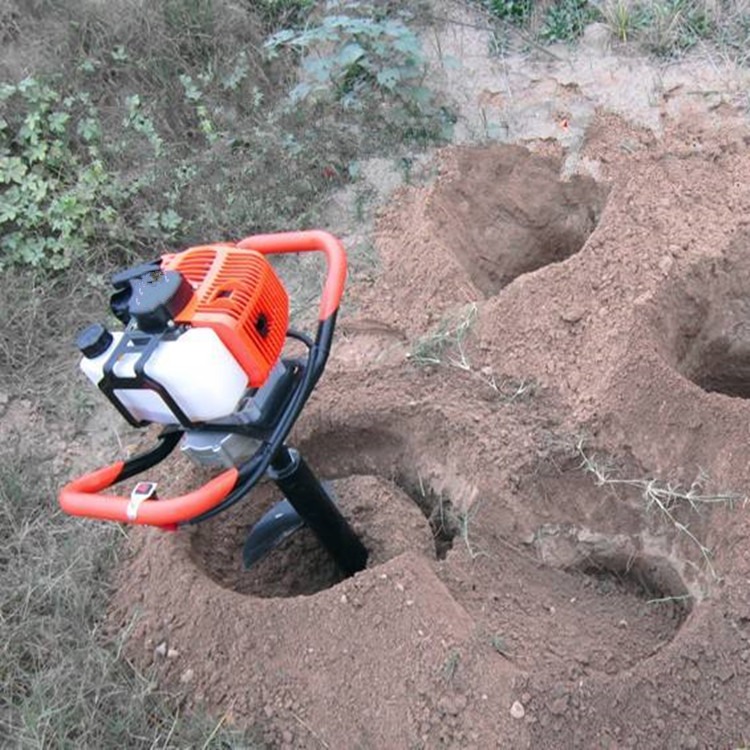 果园挖坑机    福泽盛达牌小型便携式植树挖坑机  手推式植树汽油挖坑机图片