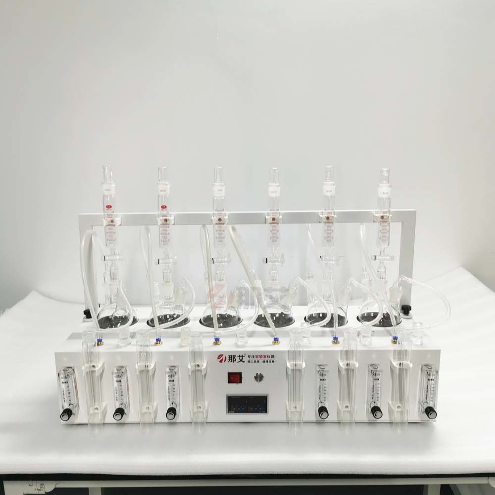 NAI-LHW-6水质硫化物测定仪器,每个样品的氮气流量独立控制调节或关闭