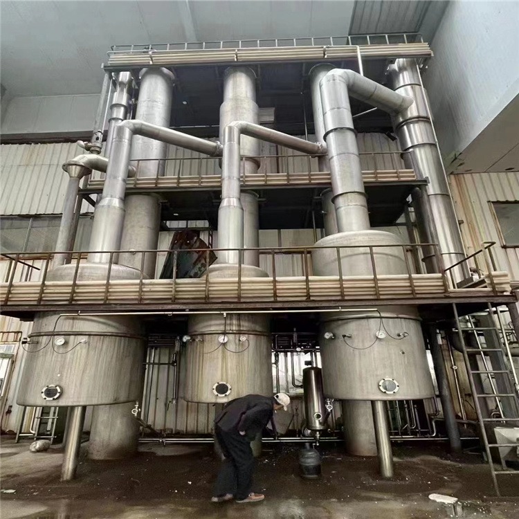 宜宾厂家供应二手三效蒸发器二手mvr蒸发器1-15吨二手三效强制循环蒸发器钛材材质
