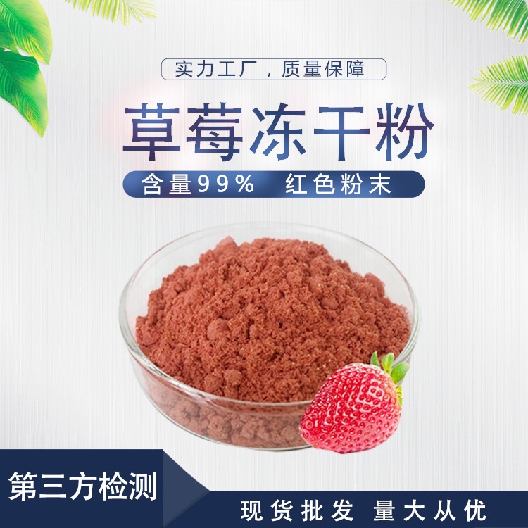 冻干草莓粉SC工厂直供口感浓郁营养丰富 壹贝子FD草莓粉