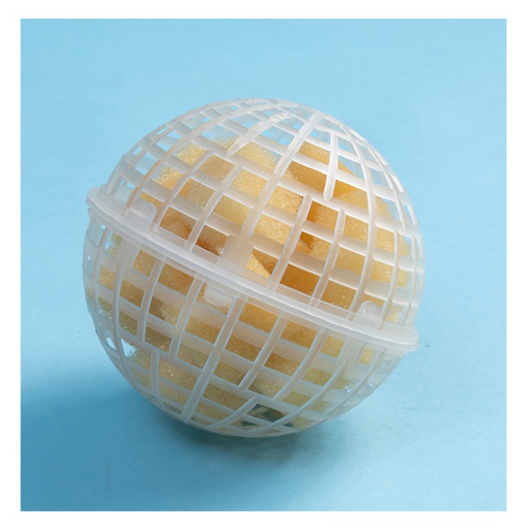 鲍尔环填料 瑞思环保PP球形空心填料聚丙烯圆形多面孔悬浮球型厂家供应