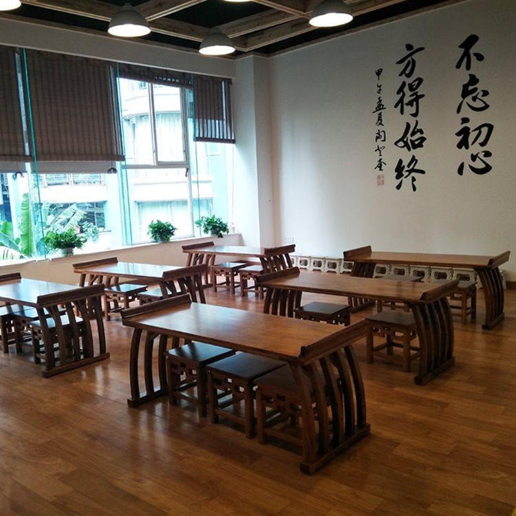 连云港古典国学桌厂家木质办公桌 淮安学生实木书桌画案定做图片