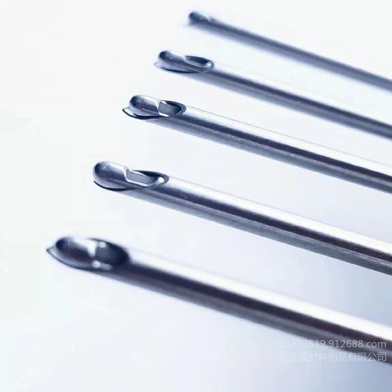 316L不锈钢针毛细管针管套管 侧孔充气针活检针 采血针一次性针头磨尖切斜口精细孔