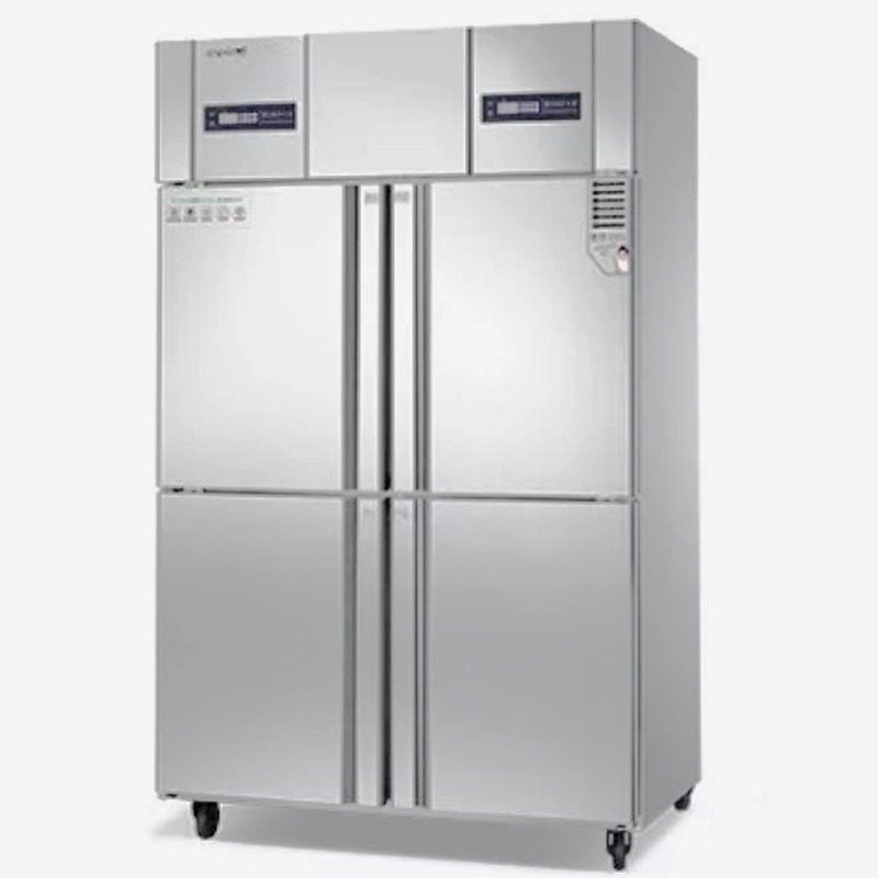 美厨风冷双温冰箱AERF4I 商用四门不锈钢冷柜 四门风冷双温冷柜 商用厨房冷冻冷藏柜