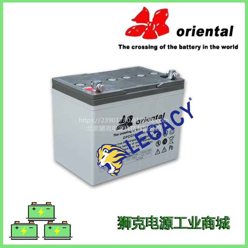 日本ORIENTAL蓄电池OPCG12-65 消防/电力操控设备12V65AH应急UPS电源OPCG系列电瓶