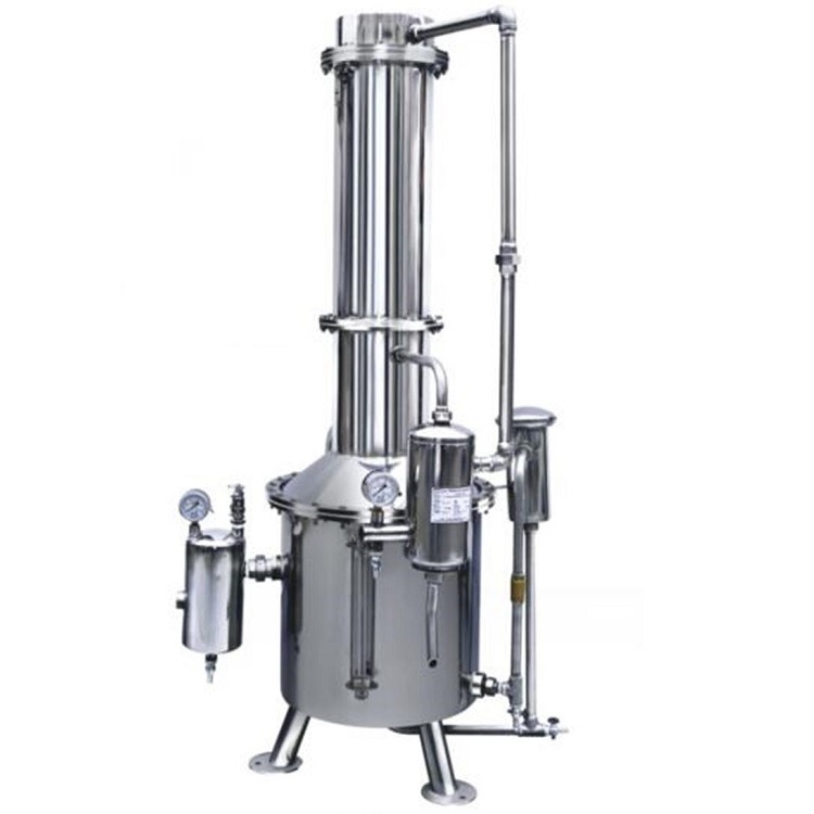 不锈钢塔式蒸汽重蒸馏水器 型号:JSQ201-TZ100库号：M150965图片