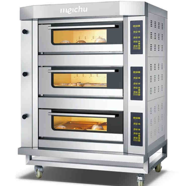 美厨商用电烤箱 MZE-3Y-6三层六盘电烤箱 烘焙店商用三层烤箱