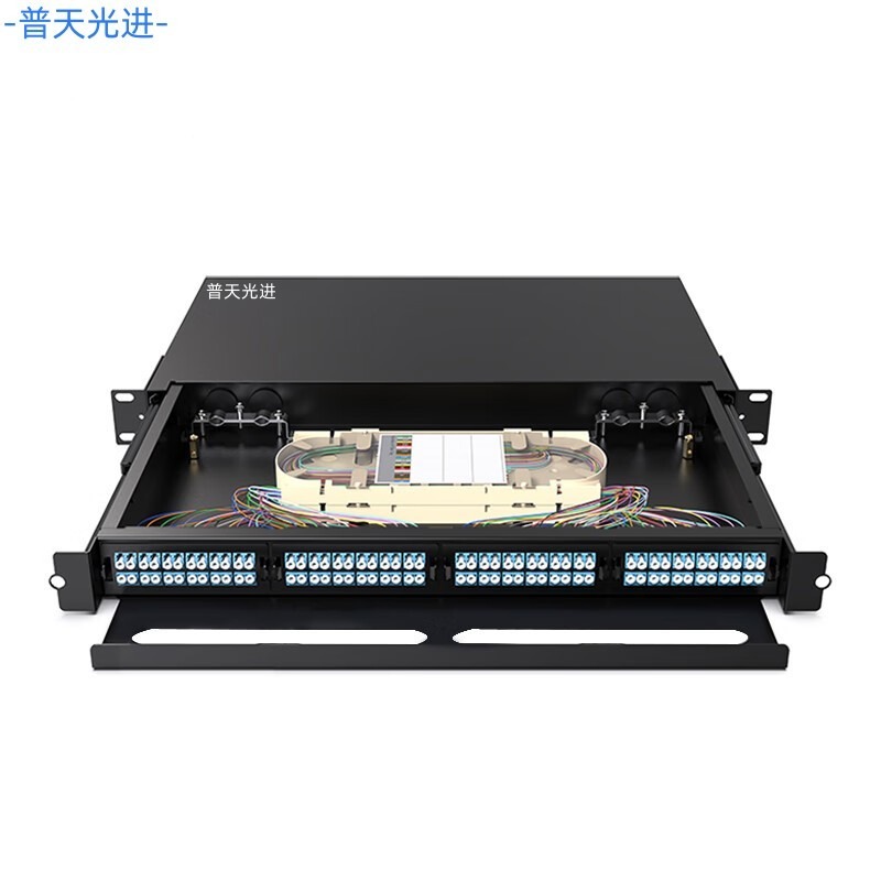 OM4光纤跳线 普天光进 19英寸网络机柜 LC模块盒跳线 预端接模块盒 MTP模块化光缆终端盒图片