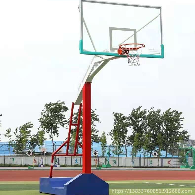 运通厂家直销 青少年篮球架可升降 学校户外篮球架  成人篮球架 家用篮球架