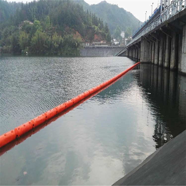 海上防污带装置钢丝绳串联式拦污浮排
