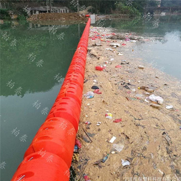 河道漂浮隔离网塑料拦污浮体