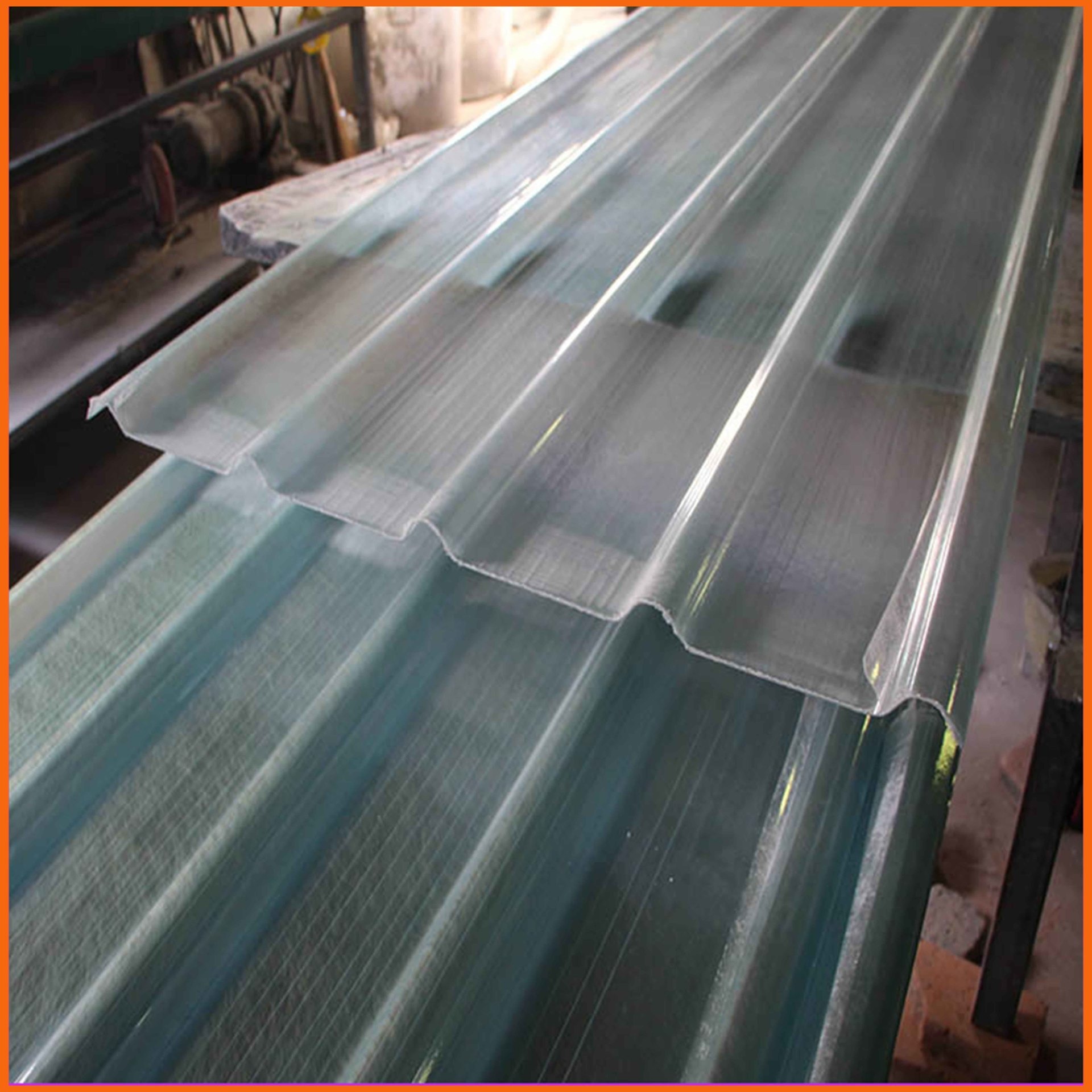 呼伦贝尔聚酯采光板 二级阻燃采光板 玻璃钢波形瓦尺寸定制