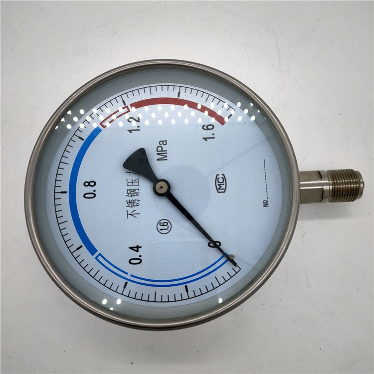 不锈钢压力表 指针式压力表 指示清晰 配针型阀真空压力表 金岭图片