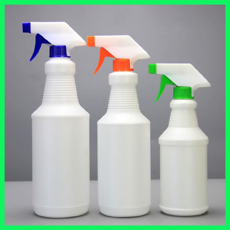 博傲塑料 大容量细雾喷雾瓶 白色消毒液喷瓶 pet喷雾瓶