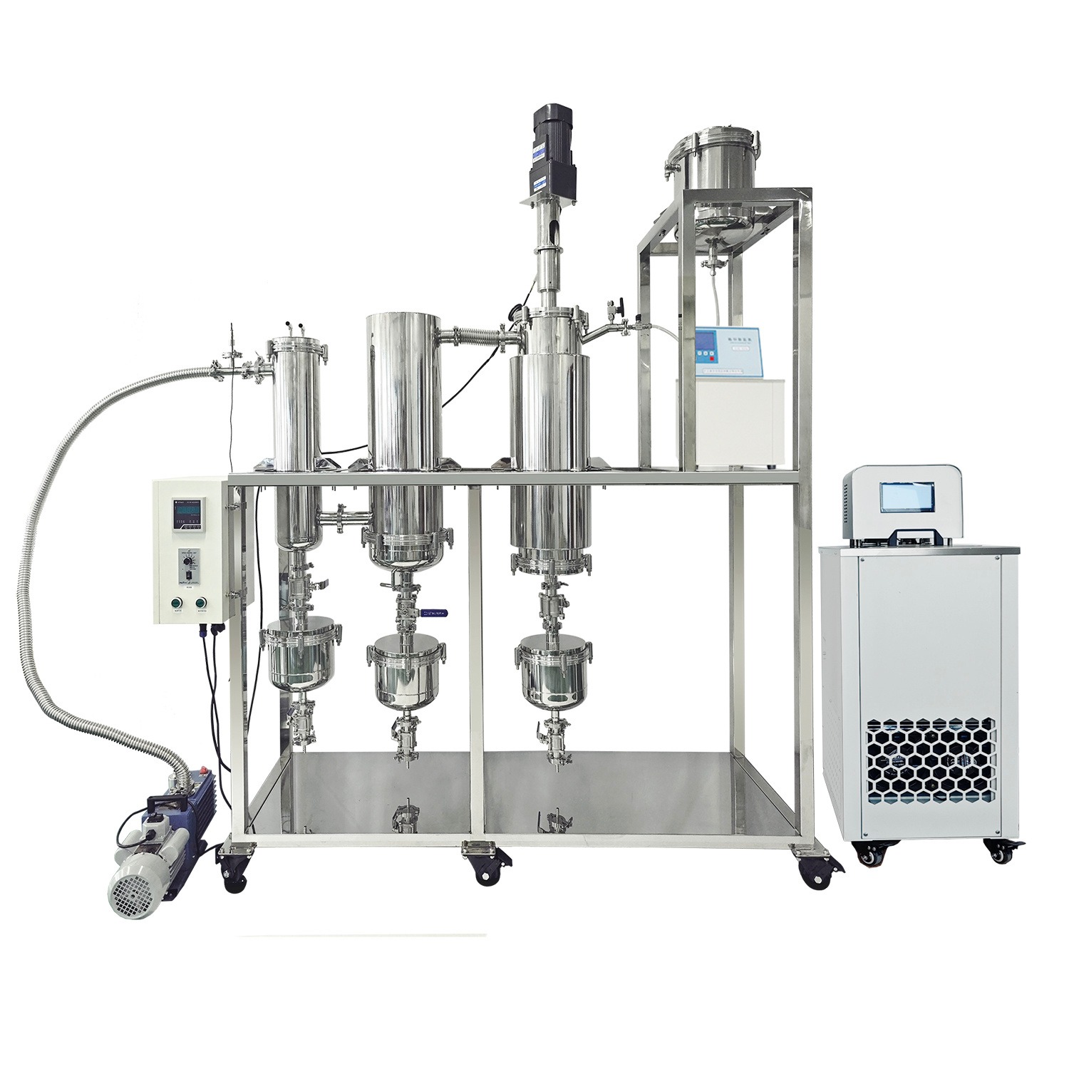 安研AYAN-B100 液液分离装置 实验室玻璃薄膜蒸发器