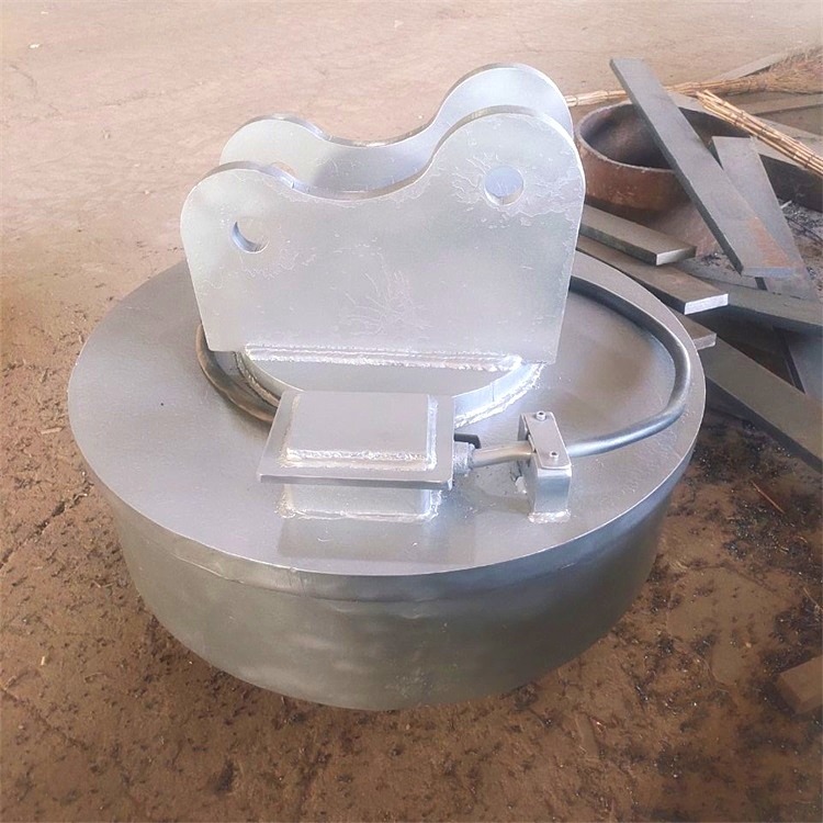 鑫运现货批发圆形电磁吸盘 运行稳定 挖掘机1.3米废钢起重电磁吸盘