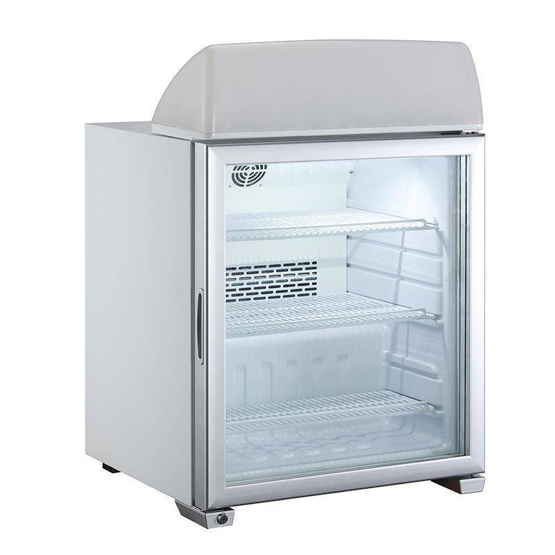 劳特小型冷冻柜商用冰淇淋甜品冷冻展示柜风冷牛羊肉海鲜冰柜可锁