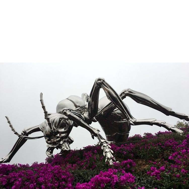 怪工匠 不锈钢仿真蚂蚁雕塑 金属镜面仿真昆虫雕塑 园林草坪景观雕塑 一站式定制解决需求